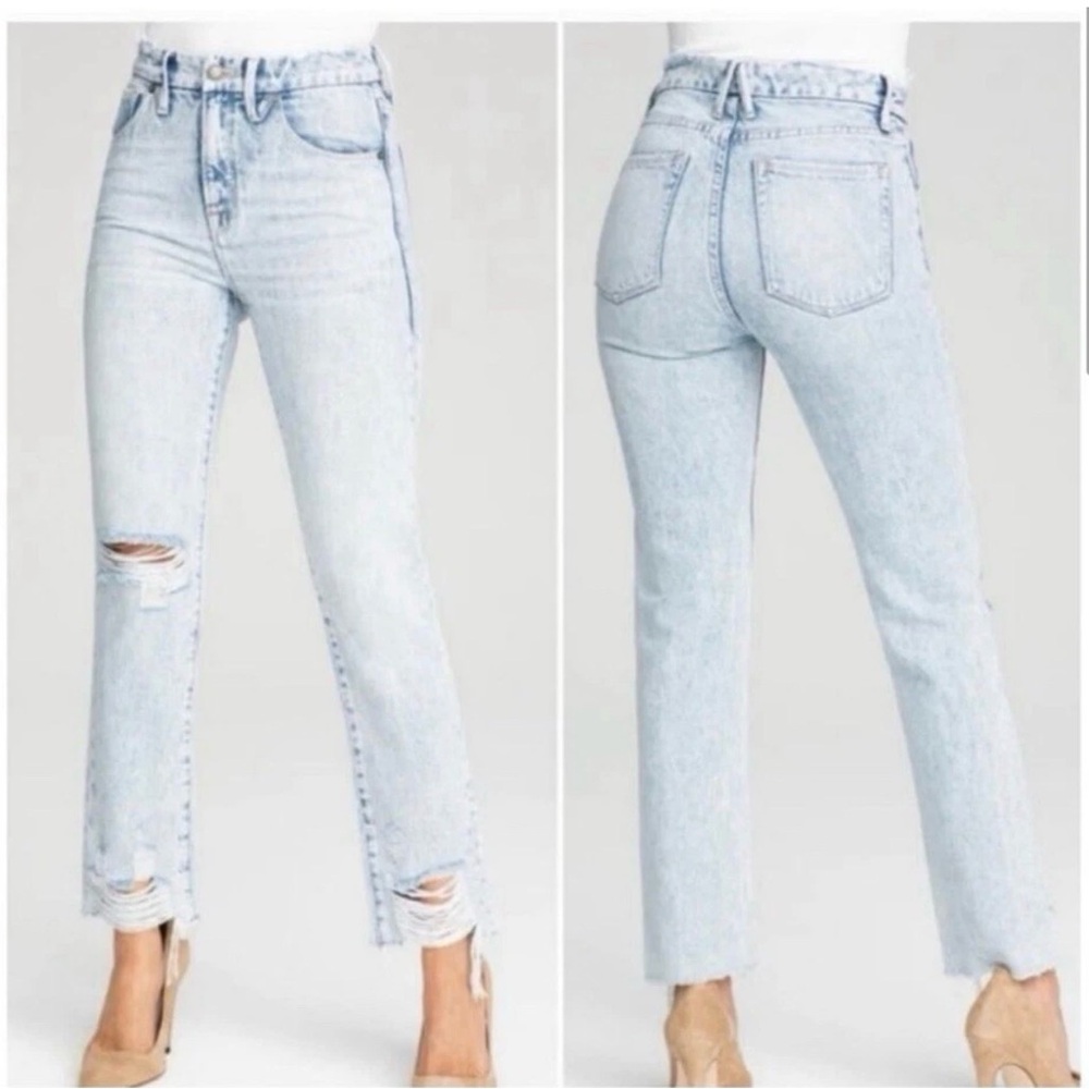 Good American Classic High Rise Jean - Sz 16 GCCU859T BLUE539